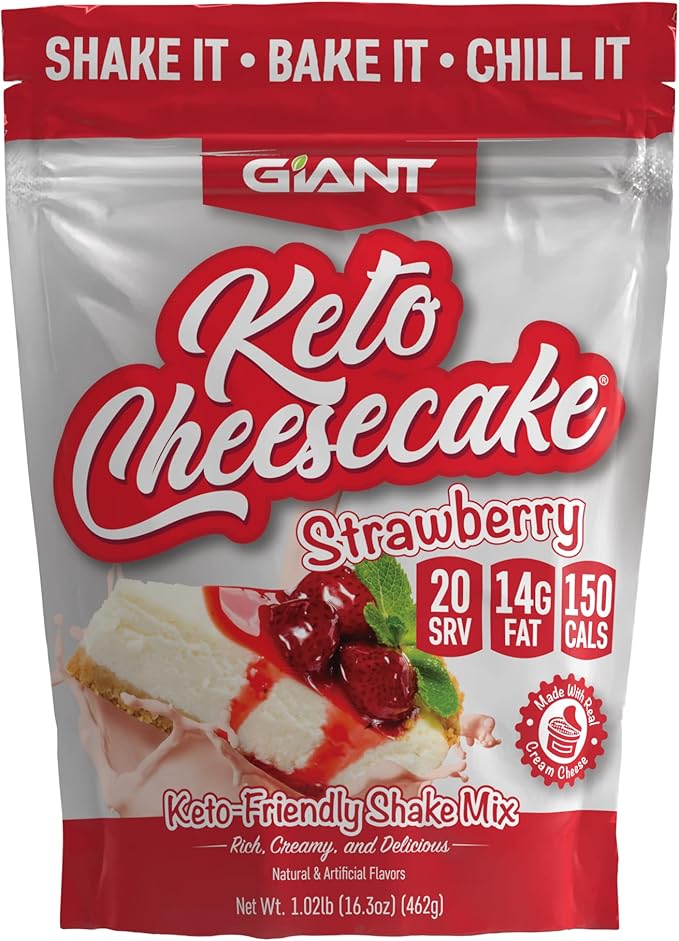 Giant Sports Keto Cheesecake Mix Bundle - Ketogenic Low Carb Powder Mix - 20 Servings