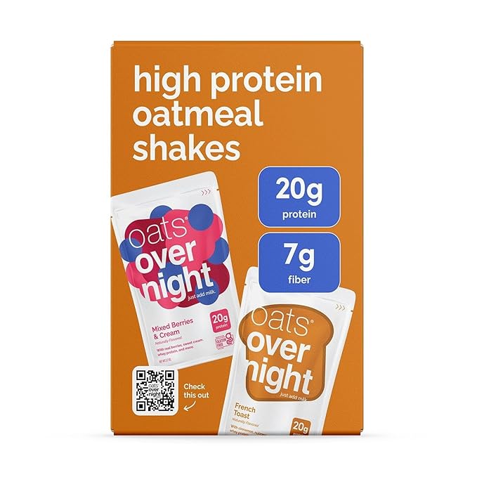 Oats Overnight High Protein Oatmeal Shake Variety Pack 8 pk.
