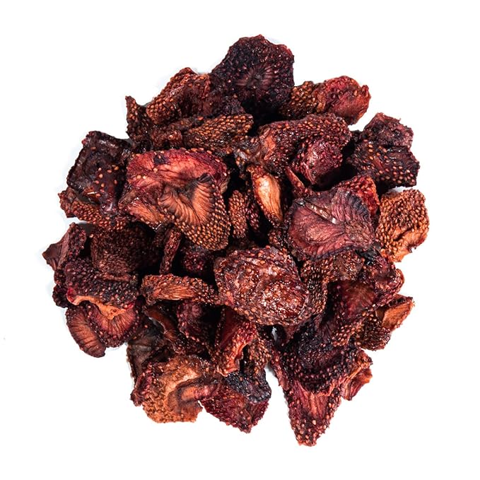 Bella Viva Orchards Organic Dried Strawberries Sweet no Sugar Added 1 lb of Dried Fruit