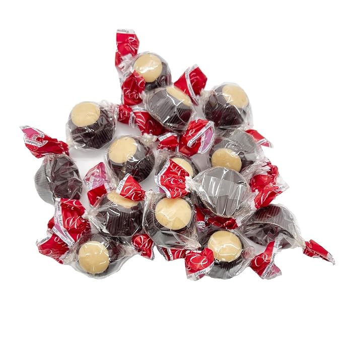Ohio Made Waggoner Chocolate Buckeyes Milk Chocolate &amp Peanut Butter Candy Bulk (Dark Chocolate 2 lb. Bulk Bag)
