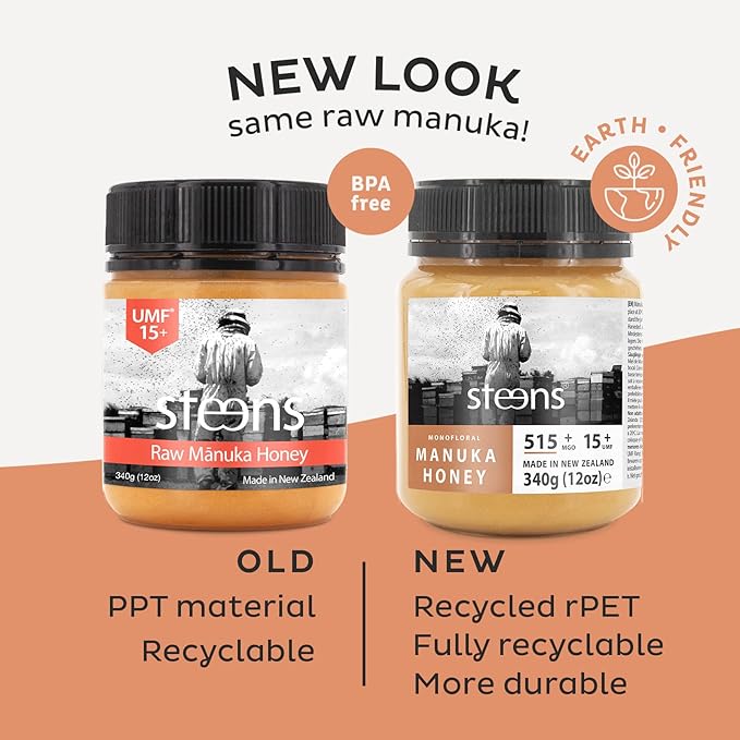 STEENS NZ Beekeeper 15Plus Manuka Honey 340 GR