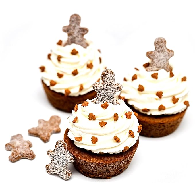 CrumbleCrate Gingerbread &amp Eggnog Cookie Cups DIY Baking Kit | Gourmet Cookie Making Set with Pre-Measured Ingredients &amp Tools | Baking Gift for Adults