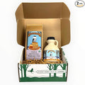 Vermont Maple Syrup and Pancake Mix Gift Box - From Barred Woods Maple Products (Amber Rich)