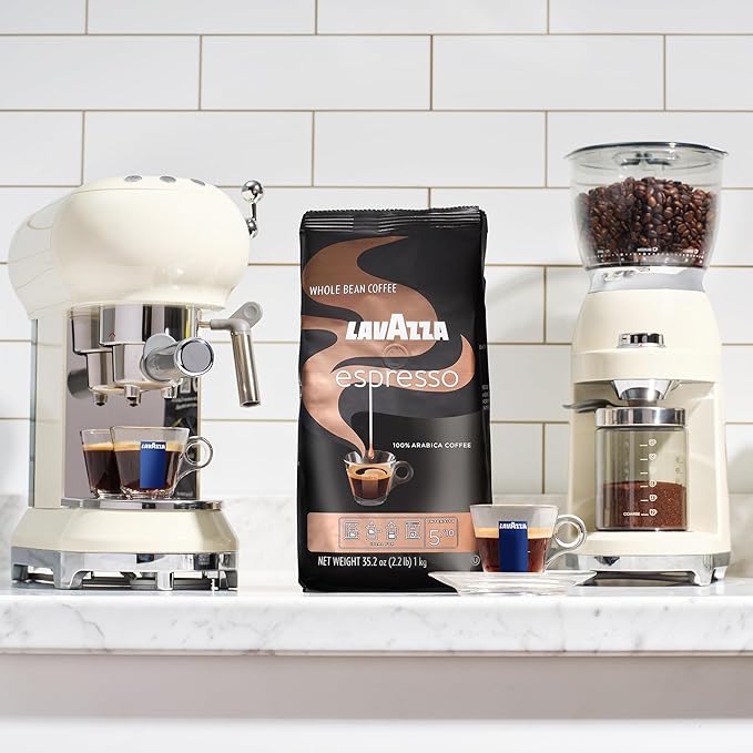 Lavazza Espresso Whole Bean Coffee Medium Roast 100% Arabica 2.2 lb Bag