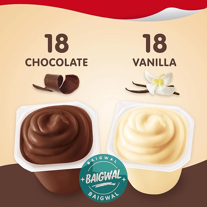 Snacks Packs Pudding Variety Pack 3.25 oz. 36 pk.