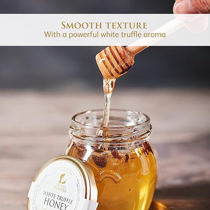 TruffleHunter - White Truffle Honey - Acacia Honey Condiment - 4.23 Oz