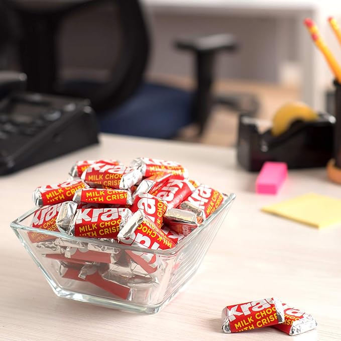 Krackel Mini Chocolate Bars- Chocolate Candy with Crisped Rice (5 Lbs. (80 oz.))