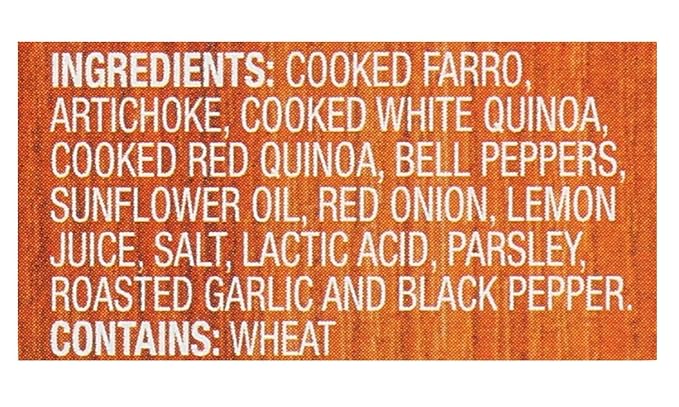 Kitchen &amp Love Cooked Farro Artichoke Lemon &amp Roasted Garlic Ready to Eat Quick Cups Shelf Stable Non Gmo Dairy Free Plant Based Kosher Vegan Vegetarian 7.9 Oz (6-Pack)