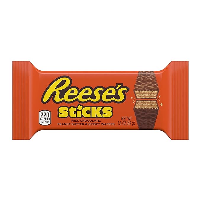 REESE'S Peanut Butter Candy Sticks 1.5 Ounce (Pack of 20)