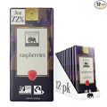 Endangered Species Dark Chocolate Bar with Raspberries (72% cocoa)