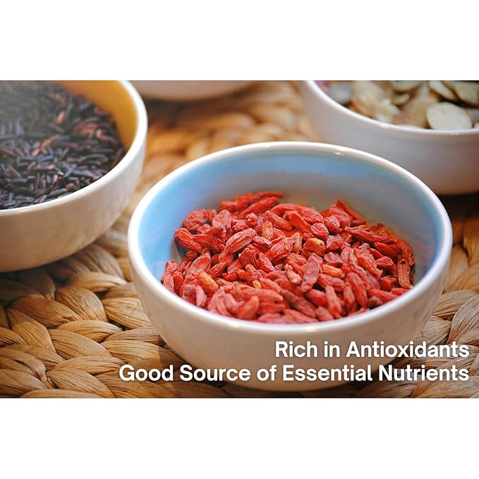 Premium Dried Goji Berries 5 Pounds Bulk Pack 250 Berries per Pound