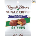 RUSSELL STOVER Sugar Free Peanut Caramel &amp Nougat Chocolate Candy 2.4 oz. bag (Pack of 10)
