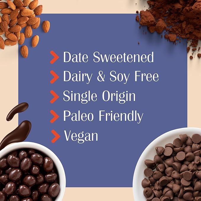 Bon Appesweet Date Sweetened Chocolate Variety | Better Than Milk Bar Chocolate Chip and Covered Almonds Protein Snacks | Variety (Pack of 3) | Zero Added Sugar 54% Cacao Plant Based Dairy and Gui