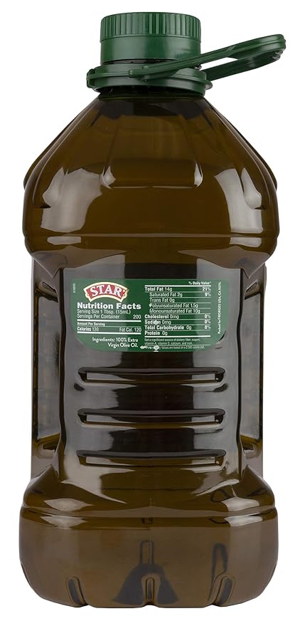 STAR I Extra Virgin Olive Oil I 101.4 oz (3L) Jar I Rich Olive Flavor | Ideal for Family Cooking and Daily Use