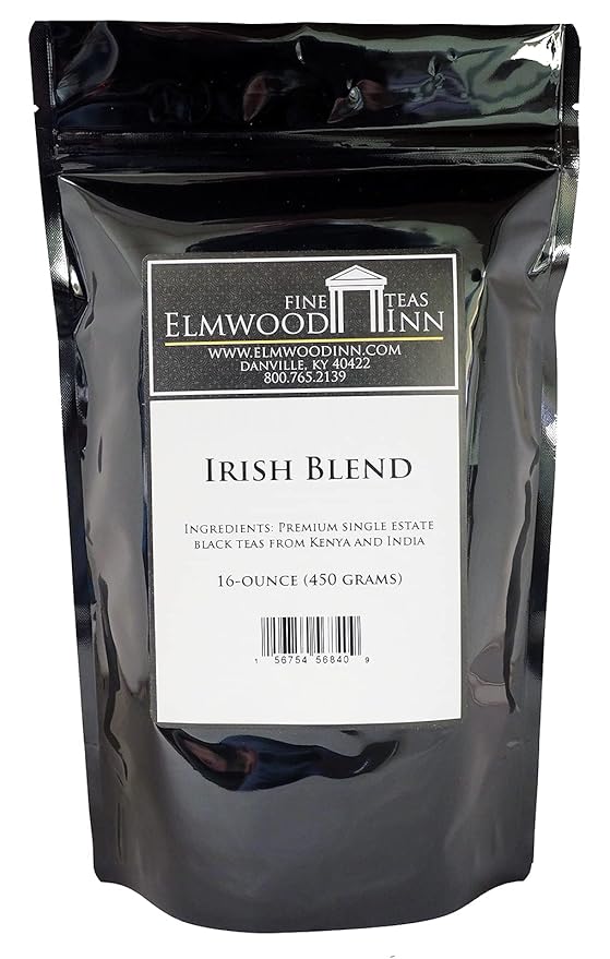 Elmwood Inn Fine Teas Irish Blend Black Tea 16-Ounce Pouches