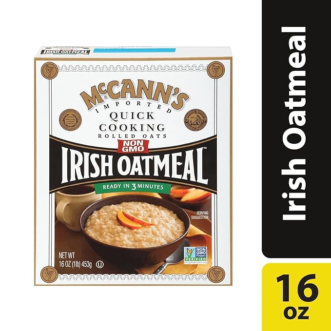 McCANN'S Irish Oatmeal Quick Cooking Rolled Oats 16-Ounce Boxes - PACK OF 12