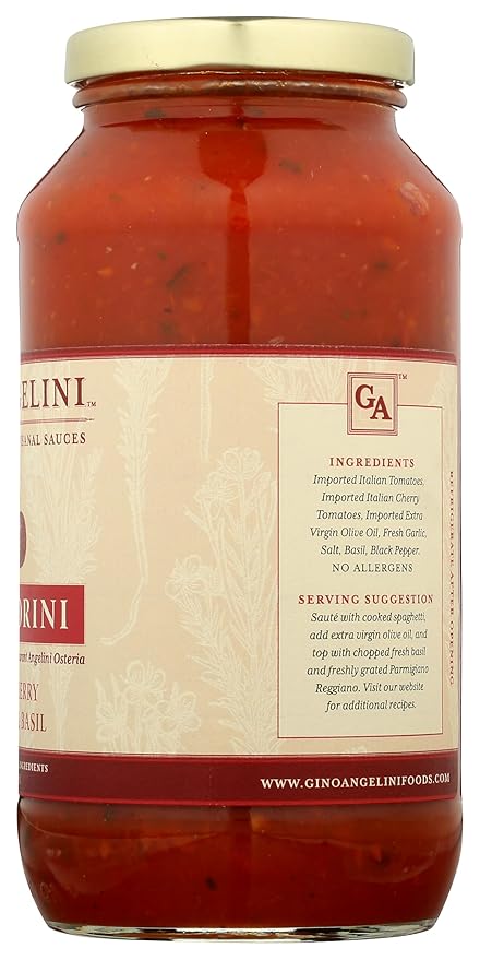 Gino Angelini Pomodorini Cherry Tomato Pasta Sauce