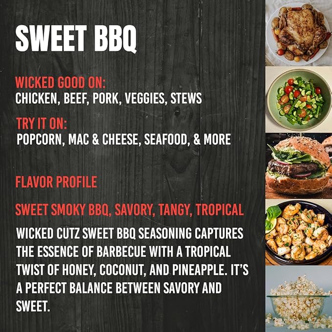 Wicked Cutz Sampler Grill Seasoning Set 5 Pack of Flavored Grilling Spices Jerky Seasoning Low Sodium &amp No MSG Spices &amp Seasonings
