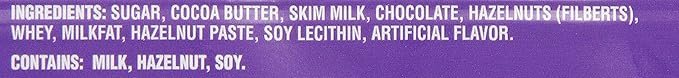 Milka Milk Chocolate with Chopped Hazelnuts 3.52-Ounce Bars (Pack of 10)