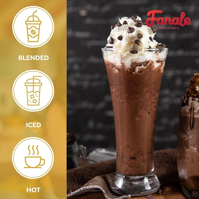Fanale Premium Ice Mocha Bubble Tea Flavoring Powder | Perfect for Baking Smoothies Desserts and Drinks | Instant Flavoring Powder for Boba Milk Tea - 2.2 Pounds (Pack of 1)