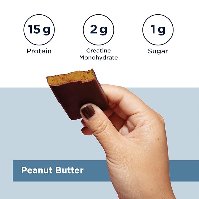 Designs for Health Creatine Whey Boost Bars (12 Bars) | 15 g Whey Protein + Creatine Monohydrate for Energy &amp Strength – Sweetened with Allulose – Gluten-Free Vegetarian Non-GMO &lt1 g Sugar