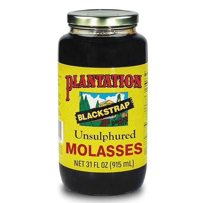 Plantation Blackstrap Molasses 31 oz – USDA Organic Unsulphured Blackstrap Molasses Natural Sweetener for Baking Cooking &amp Beverages