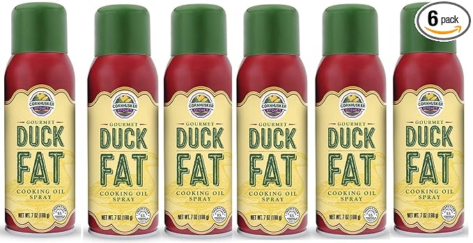 (Pack of 6) Gourmet Duck Fat Kitchen Spray Cooking Oil 7 Ounce/Bottle