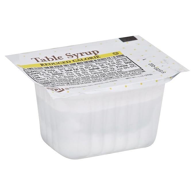 Portion Pack Reduced Calories Table Syrup 1-Ounce Single Serve Cups (Pack of 100)