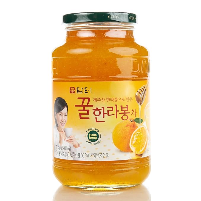 Damtuh Honey Jeju Hallabong Tea 2.2lb (35.3 fl oz) – Traditional Korean Tangerine Marmalade Preserve Sweet Honey Fruit Tea