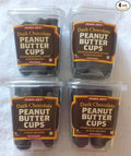 NEW Trader Joe's Dark Chocolate Peanut Butter Cups 4 PACK NO ARTIFICIAL FLAVORS 1 lb each Container NO PRESERVATIVES