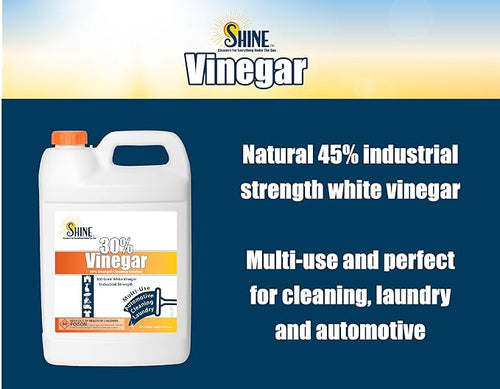 30% Concentrated Vinegar Gallon - Makes 6 Gallons of Finished Solution - For Home and Outdoor Use - Concentrated All Purpose Vinegar