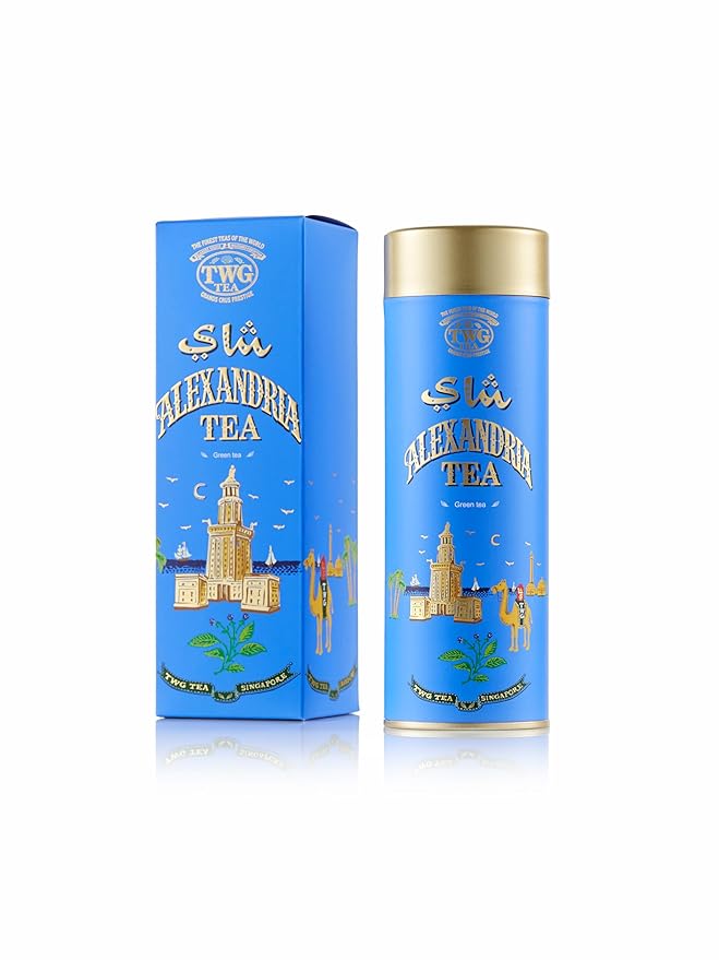 TWG Tea | Alexandria Tea | Green Tea | Spearmint &amp Spices | Haute Couture Tin 100g | Gift Set