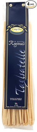 Camp'Oro Classic Flat Ribbon Pasta Pasta Pack of 4 Bag