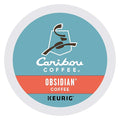 Caribou Coffee Obsidian Single-Serve Keurig K-Cup Pods Medium Roast Coffee 72 Count