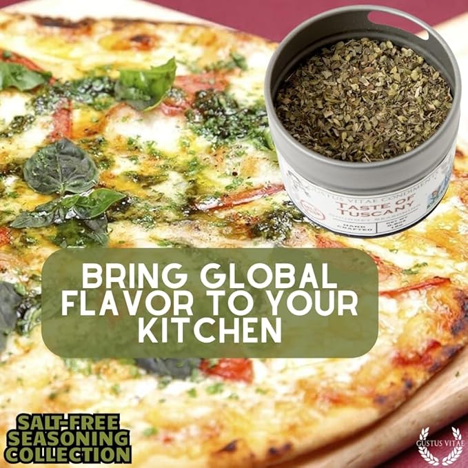 Salt-Free Gourmet Seasoning Collection | Artisanal Spice Blends Gift Set | Hand Crafted Small Batch Spices | No Sodium | Non GMO All Natural | GLP-1 Friendly | Ultra Premium Sustainably Sourced | M