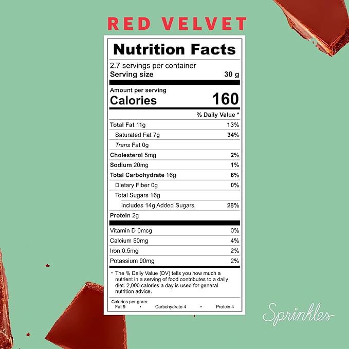 Sprinkles Chocolate Bar Inspired by our Iconic Cupcake Flavors 2.8oz Bars Chocolate Snack Naturally Flavored Frosting Filled (12 Count Red Velvet)