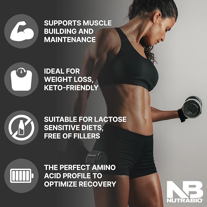 NutraBio 100% Whey Protein Isolate Protein Powder 25g Protein with Complete Amino Acid Profile Non-GMO Soy &amp Gluten Free Low Carb Low Calorie Whey Protein Powder Vanilla Caramel 5 Lbs