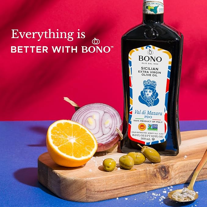 Bono Sicilian Certified PDO Val Di Mazara Extra Virgin Olive Oil - 16.9 oz
