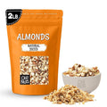 Oh! Nuts Almonds Natural Diced - Raw - 100% Natural - 2 lb - High-Protein Diced Almonds - Packed in New York Zip-Seal Bag for Exceptional Freshness