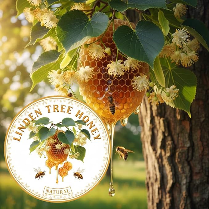 Royal Boost Honey - Apple Infused Linden Tree Honey with Royal Jelly &amp Panax Ginseng - 24 Sachets x 10g Each | On-the-go Snack | Individually Sealed Honey Packs - Smooth Natural Sweetness for Tea