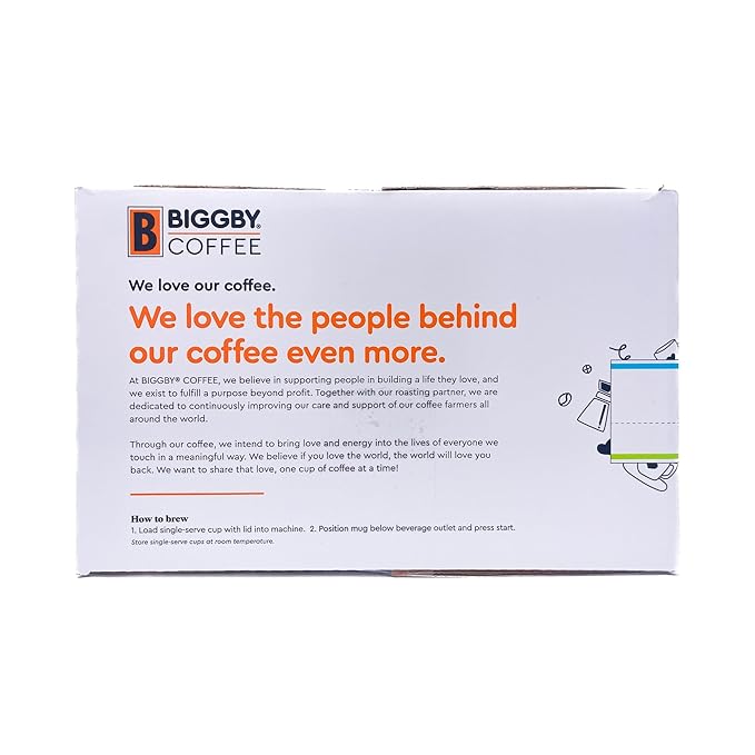 Biggby French Roast Single Serve Coffee Recyclable Plastic Cups 80 Count Box Dark Roast