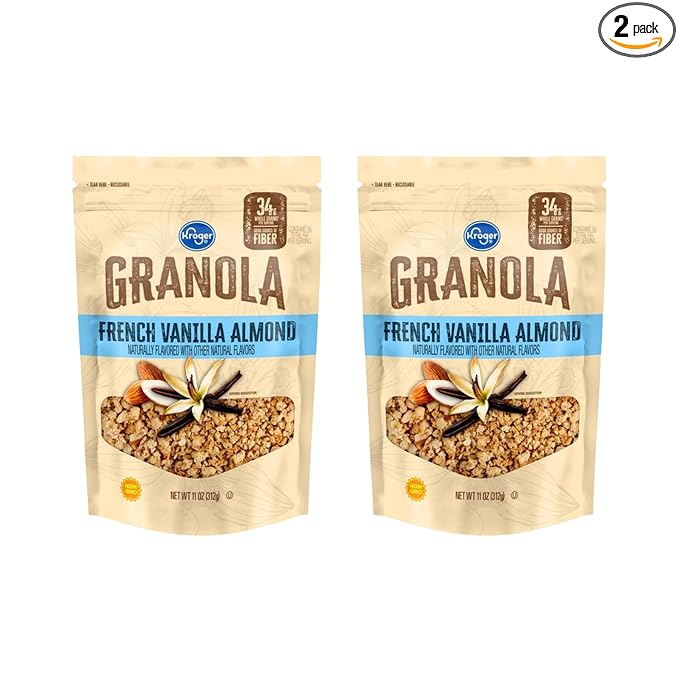 French Vanilla Almond Granola (2 Bags 11 oz. each)