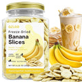 QZLGD Freeze Dried Bananas Freeze Dried Fruit Banana Chips 11.28oz/320g 100% Natural No Added Sugar Crunchy Fruit Snack for Baking or Adding to Breakfast Cereal Yogurt