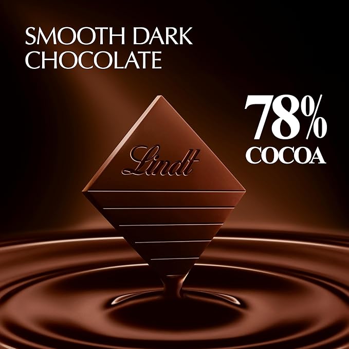 Lindt EXCELLENCE 78% Cocoa Dark Chocolate Bar Dark Chocolate Candy 3.5 oz. (12 Pack)
