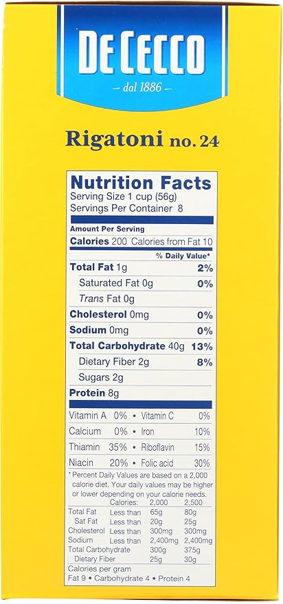 De Cecco Pasta Rigatoni16 oz (Pack of 12)