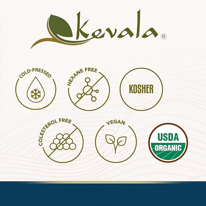 Kevala Organic Extra Virgin Sesame Oil - 17.5 lb – Sesame Seed Organic – Cooking Oil – Cold Pressed - Unrefined