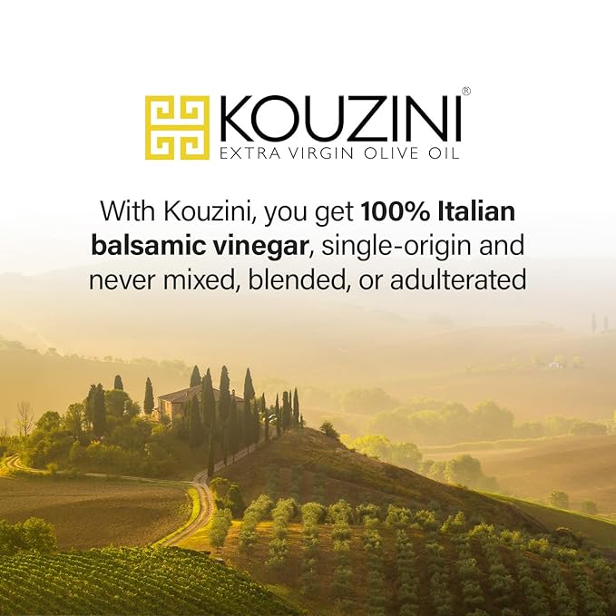 Kouzini Ultra Premium Balsamic Vinegar 60ml 6 pack Aged Balsamic Vinegars from Modena Italy Premium Smooth &amp Full-Bodied Flavor Great for Salads Marinades Dressing Travel Size Glass Bottle