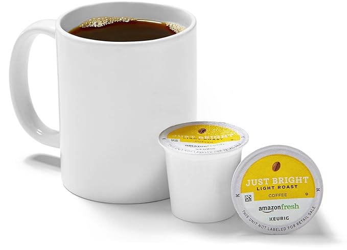 AmazonFresh 80 Ct. K-Cups Just Bright Light Roast Keurig K-Cup Brewer Compatible