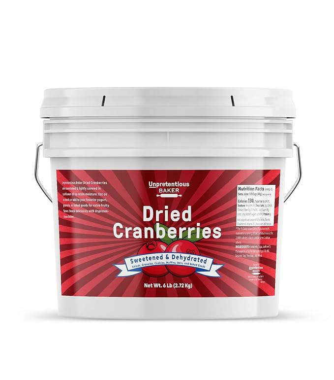 Unpretentious Dried Cranberries 1 Gallon Salads Granolas Yogurts Cookies &amp Food Storage
