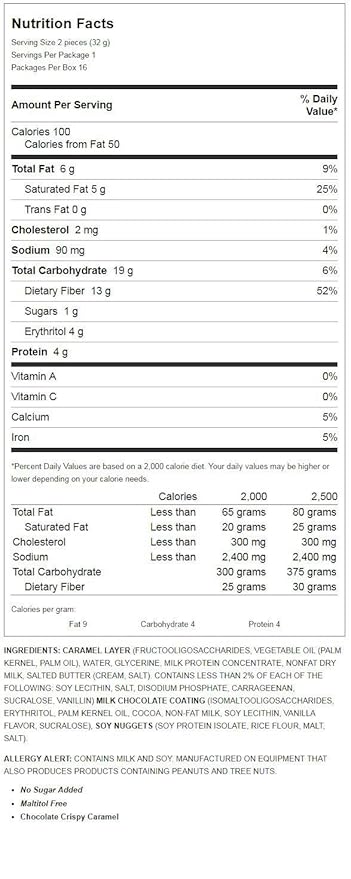 ChocoRite Chocolate Crispy Caramel 16 Ct